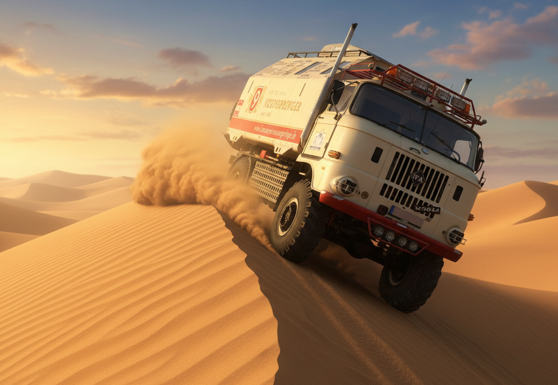IFA LKW W50 "Expedition" 4x4 bei Dünenfahrt